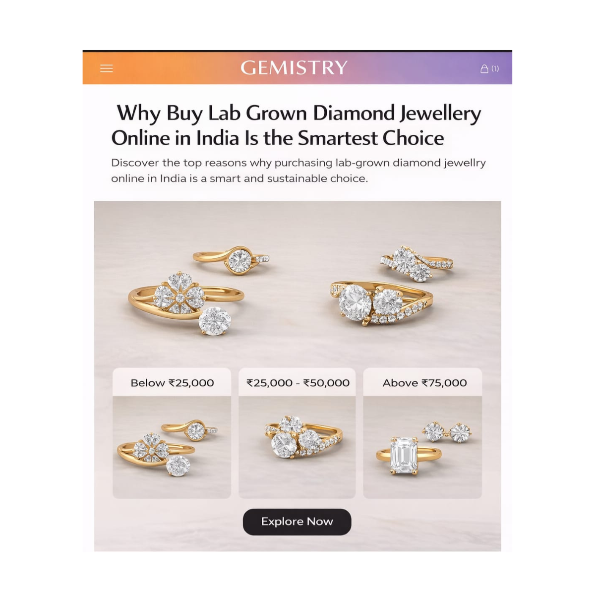Why Buy Lab Grown Diamond Jewellery Online in India Is the Smartest Choice