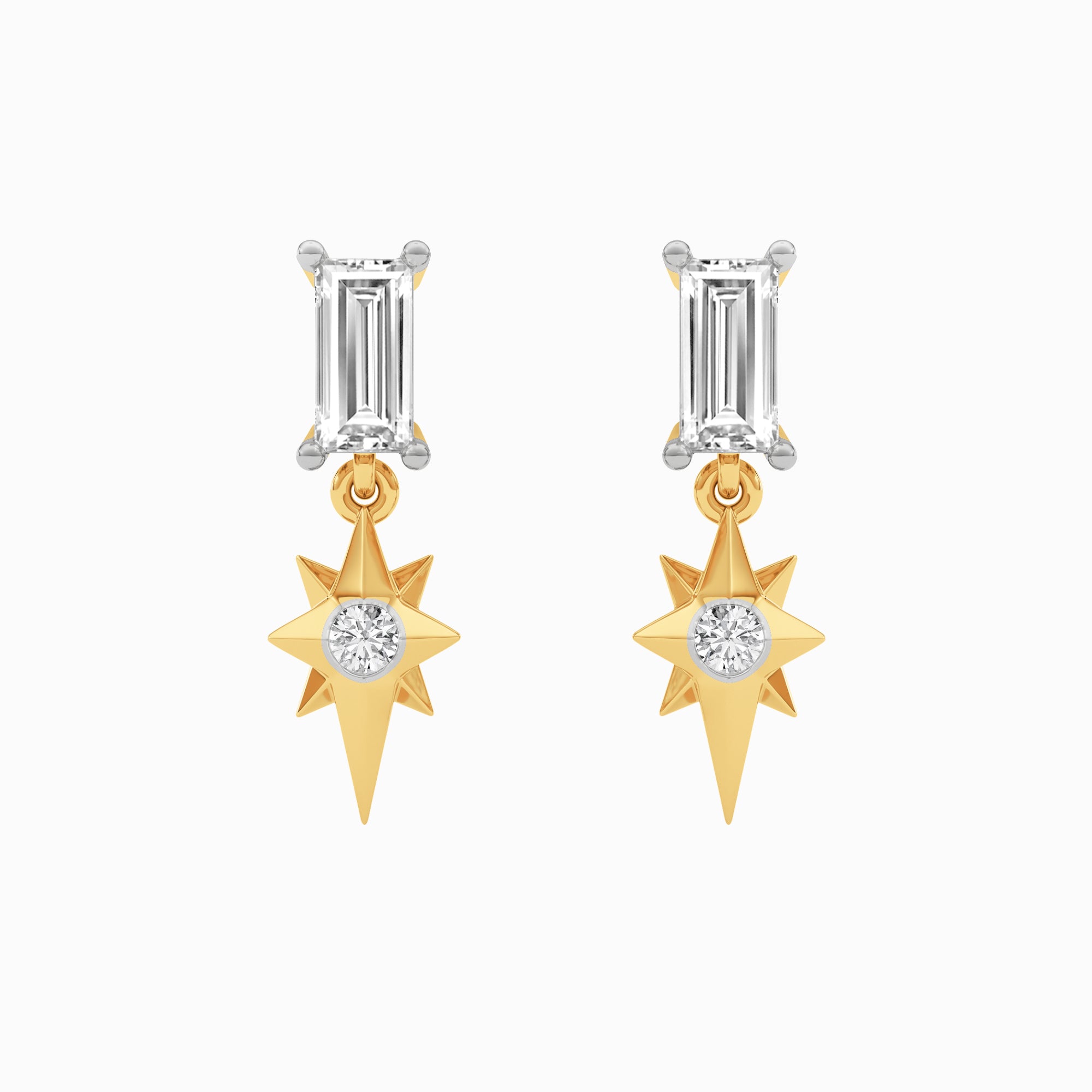 0.40 CTS Dreamy Baguette Studs